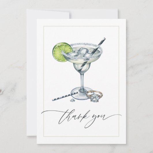 エレガントなマグス&マリモニー ブライダルシャワーの写真 サンキューカード (正面)