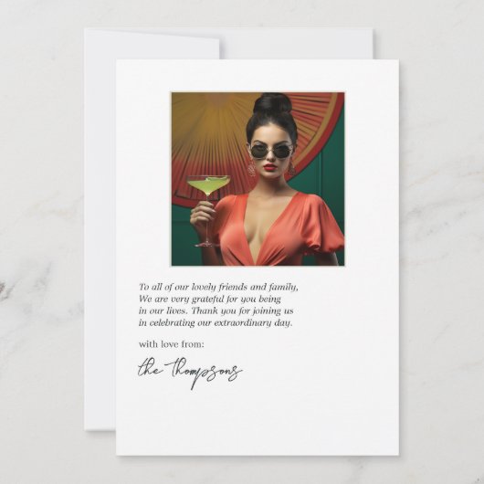 エレガントなマグス&マリモニー ブライダルシャワーの写真 サンキューカード (裏面)