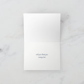 エレガントなマグノリアの水彩花の感謝カード サンキューカード (内部)