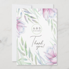 エレガントなマグノリアの花の感謝カード サンキューカード