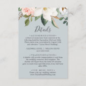 エレガントなマグノリア ブルー グレー 詳細封入カード エンクロージャーカード (正面)