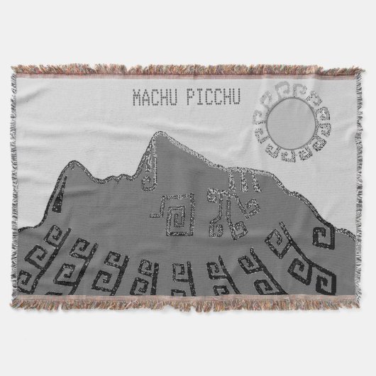 エレガントなマチュピチュ クスコ ペルー スローブランケット (正面)
