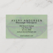 エレガントなマッサージのセラピーの名刺 名刺 (裏面)