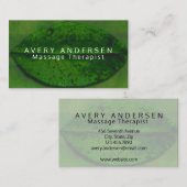 エレガントなマッサージのセラピーの名刺 名刺 (正面/裏面)