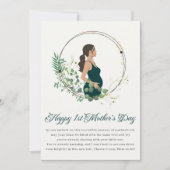 エレガントなママ 幸せな初マザーズデー シーズンカード (正面)