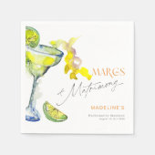 エレガントなマルグス & マリッジ Bachelorette 週末 スタンダードカクテルナプキン (正面)