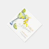 エレガントなマルグス & マリモニー ブライズメイド ウィークエンド スタンダードカクテルナプキン (角)