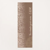 エレガントなマンダラグリッター - あなた自身の落ち着きを作り出す ヨガマット (正面)