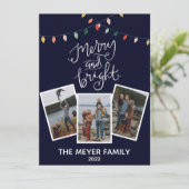 エレガントなミッドナイトブルー メリーでブライトなライト シーズンカード (スタンド正面)