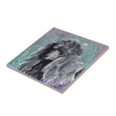 エレガントなミニチュアプードル タイル (側面)