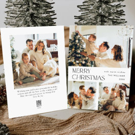 エレガントなミニマリストのクリスマスグリーティング4枚の写真 シーズンカード