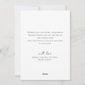 エレガントなミニマリストのクリスマスピン ツリーのグリーティング シーズンカード (裏面)