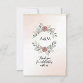 エレガントなミニマリストの結婚式招待状 出欠カード (正面)