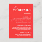 エレガントなミニマリストの赤いディテールが付いた封筒カード エンクロージャーカード (正面)