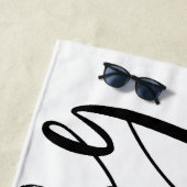 エレガントなミニマリストビーチウェディングタオル ビーチタオル (インサイチュ)