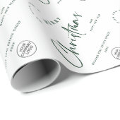 エレガントなミニマリスト企業のロゴのクリスマス ラッピングペーパー (ロールコーナー)