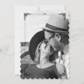 エレガントなミニマリスト、あなたの写真が愛に満ちて 招待状 (裏面)