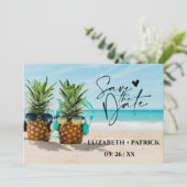 エレガントなミニマリスト、トロピカルビーチ セーブザデート (スタンド正面)