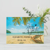 エレガントなミニマリスト、トロピカルビーチ セーブザデート (スタンド正面)