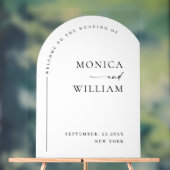 エレガントなミニマルなウェルカムウェディング アクリルサイン (ニュートラル)