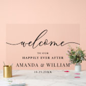 エレガントなミニマルなウェルカムウェディング アクリルサイン (ウェディング)