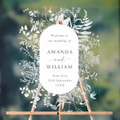 エレガントなミニマルなウェルカムウェディング アクリルサイン