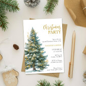エレガントなミニマルなクリスマスパーティーの招待状 シーズンカード