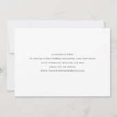 エレガントなミニマルウェディングフォトコラージュ セーブザデート (裏面)