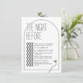 エレガントなミニマルスクリプト 前夜の招待状 招待状 (スタンド正面)