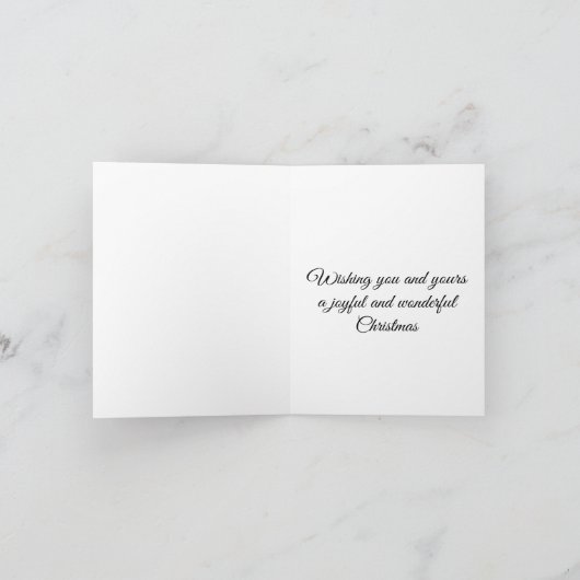 エレガントなミニマルデザイナーフォントタイポグラフィー Joy  シーズンカード (内部)