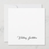 エレガントなミニマルデザインの桜ピンク セーブザデート (裏面)