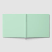 エレガントなミントグリーンのゲストブック ゲストブック (全面)
