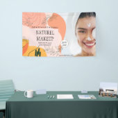 エレガントなメイクアップアーティスト モダンな美容院のヘアカット 横断幕 (トレードショー)