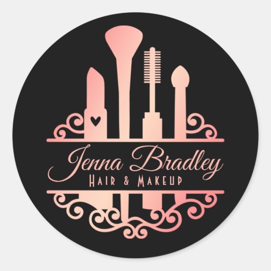 エレガントなメイク道具 美容プロフェッショナル ラウンドシール (正面)