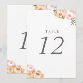 エレガントなメイソンジャー テーブルナンバー (正面/裏面)