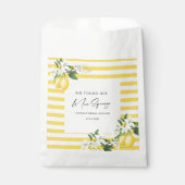 エレガントなメインスクイーズのブライダルシャワー フェイバーバッグ (正面)