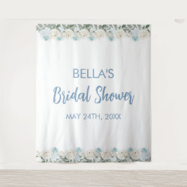 エレガントなメインスクイーズの冬のブライダルシャワー タペストリー