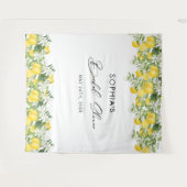 エレガントなメインスクイーズ ブライダルシャワー フォトバックドロップ タペストリー (正面(横))