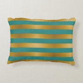 エレガントなメタリックのリップドリップ ストライプ アクセントクッション (裏面)