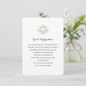 エレガントなメヘンディの挿入カード エンクロージャーカード (スタンド正面)