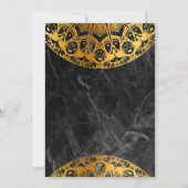 エレガントなメヘンディの結婚式招待状 招待状 (裏面)