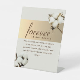 エレガントなメモリアル 台座サイン