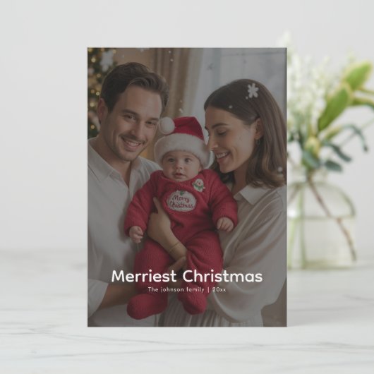エレガントなメリエストファミリー フェスティブ グリーティングカード シーズンカード (スタンド正面)