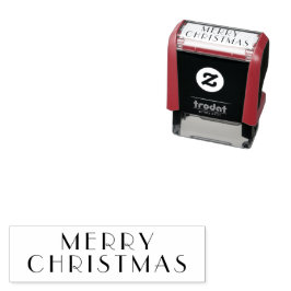 エレガントなメリークリスマス セルフインキングスタンプ