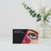 エレガントなメーキャップアーティストの美容師のCosmetology 名刺 (スタンド正面)