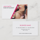 エレガントなメーキャップアーティストの美容師のCosmetology 名刺 (正面/裏面)