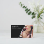 エレガントなメーキャップアーティストの美容師のCosmetology 名刺 (スタンド正面)