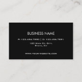 エレガントなメーキャップアーティストの美容師のCosmetology 名刺 (裏面)