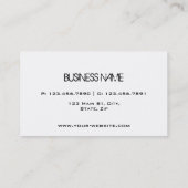 エレガントなメーキャップアーティストの美容師のCosmetology 名刺 (裏面)