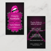 エレガントなメーキャップアーティスト 名刺 (正面/裏面)